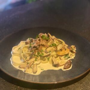 Read more about the article Simple shiitake pasta.