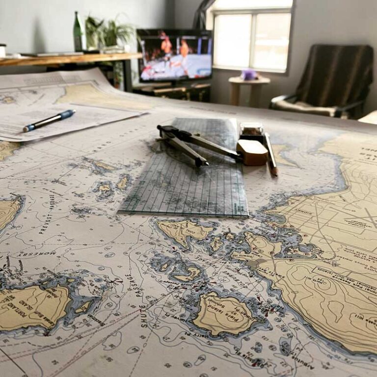 Costal navigation map
